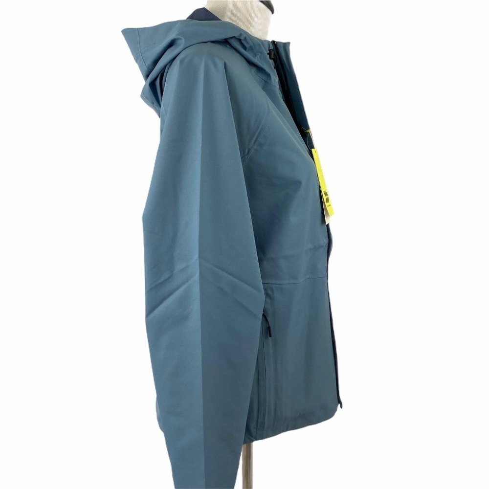 All in Motion Waterproof Rain Jacket Hooded Blue Men's Medium Large or XXL - Picture 2 of 10